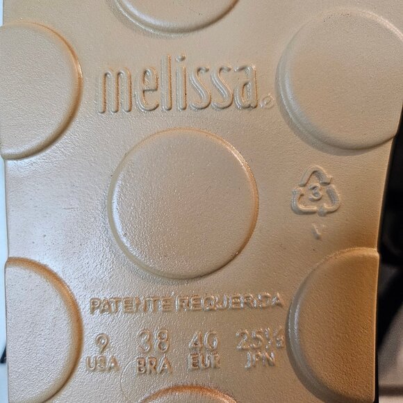 Melissa Women's Black Jelly Lace Up Sneakers - Size 9 - Picture 7 of 7